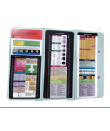 Nursing Edition Folding CLIPBOARD Metal Reference Back Tri-fold Light Bl... - $223.52 MXN