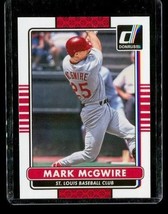 2015 Donruss Panini Baseball Trading Card #184 Mark Mcgwire St Louis Cardinals - £7.69 GBP