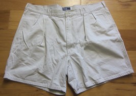 Polo Ralph Lauren Chino Beige Shorts Men&#39;s (W 40) Pleated Front Vintage ... - £35.85 GBP