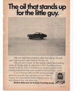 Quakerstate Motor Oil Print Ad June 1972 Popular Science  - $5.16 CAD