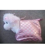 plush white dog poodle in pink doggie carrier tote - $20.58 CAD