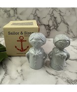 Jonathan Adler Sailor Siren Salt and Pepper Shaker Set New Gray Ceramic - $969.88 MXN