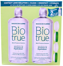 Baush &amp; Lomb Biotrue Multi-purpose Solution 2 x 16 Ounce  + 2 Oz EXP 01/... - $637.07 MXN
