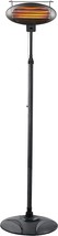 Black, Tall, 1500 Watt Hiland Hil-1500Di Electric Patio Heater With Vari... - £74.51 GBP