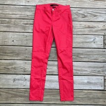 Calvin Klein Legging Red Skinny Leg Jeans Pants Lightweight Womens Size 4 - $18.02