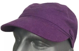 Angela William Womens Purple Linen Hat Cap - £12.47 GBP