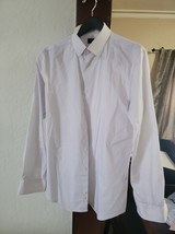 Mens Alfani slim fit 16 1/2 34-35 dress shirt White O11 - £23.42 GBP