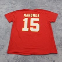 Mahomes Kansas City Chiefs Shirts Men L Red Fanatics NFL 15 Short Sleeve... - £8.48 GBP