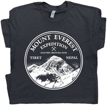 Mount Everest T Shirt Mountain Climbing Tee Rock Climbing Glacier National Park  - £15.97 GBP