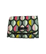 Vera Bradley Moon Blooms Womens Black Leaf Faux Leather Small Snap Bifol... - $9.85