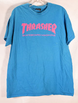 Thrasher Skateboard Magazine Mens T-Shirt Blue L - £19.36 GBP