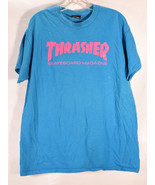 Thrasher Skateboard Magazine Mens T-Shirt Blue L - $24.75