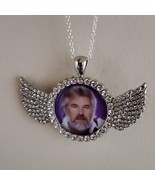 Kenny Rogers necklace photo picture music memorial keepsake Fast shippin... - $21.99