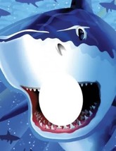 40&quot;x 50&quot; head in Shark mouth Backdrop Photo gag opportunity Banner - $8.41