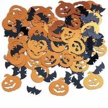Halloween Bats Pumpkins Foil Confetti .5 oz Party - £2.52 GBP