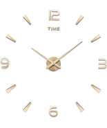 3D DIY Wall Clock Decor Sticker Mirror Frameless Large DIY Wall Clock Ki... - $501.97 MXN