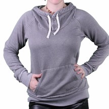 Bench UK Rodriguezz Smoked Perla Grigio Felpa con Cappuccio M Media Nwt - $36.65