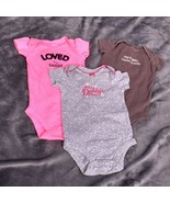 Carters Daddy Love Bodysuits Size 3 Months - $10.62