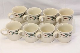 Farberware Holly Berry Cups Mugs Christmas  Lot of 8 Xmas - $310.35 MXN