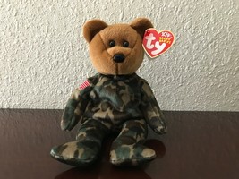 Retired *Hero* ~2003 Ty Beanie Baby~ 6&quot; US Military Bear ~ MWMT!! ~ - £5.33 GBP
