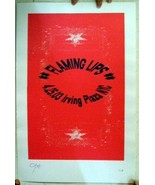Flaming Lips Poster 4/25/03 Irving Plazza NYC Signed Red &amp; Black Poster ... - $660.66 MXN