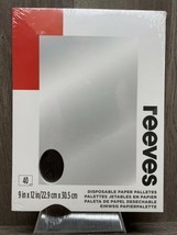 40 Sheets Disposable Paper Paint Palette Convenient Thumb-Hole Whilst Pa... - £19.45 GBP
