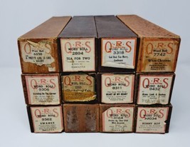 Vintage QRS Player Piano Word Roll Lot of 12 White Christmas Two For Tea Foxtrot - £33.40 GBP