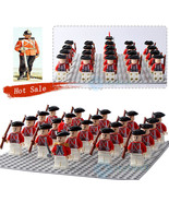 21pcs/set American Revolutionary War UK Military Red Coat Army Minifigures - £26.14 GBP