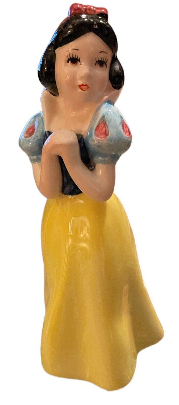 Walt Disney Productions Japan Vintage Snow White Figurine 5 1/2 " Multicolored - $49.49