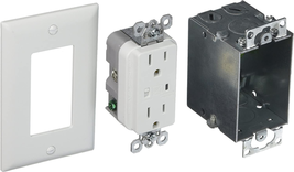Legrand - Onq Duplex Outlet Kit Provides Power and Surge Protection to Networkin - £37.23 GBP