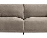 Armen Living Serenity Modern Fabric Sofa with Black Metal Legs, 79&quot;, Fos... - £1,854.23 GBP