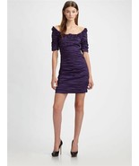 BCBG MAXAZRIA Meredith Dress Sz 8 Purple - $120.48 CAD
