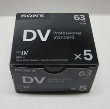5 Sony Pro VX Mini DV camcorder video tape for VX2000 VX2100 PD150 PD170... - $114.99