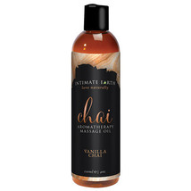 Intimate Earth Vanilla Chai Aromatherapy Massage Oil 4 oz. - £20.80 GBP