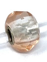 Authentic Trollbeads Faceted Pink Prism Bead Charm 60185, New - $23.74