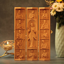 Jesus Christ and the Twelve Apostles, Handmade Prayer Altar, Catholic Home Altar - £78.58 GBP