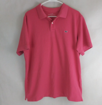 Vineyard Vines Classic Fit Men&#39;s Solid Pink Polo Shirt Size Large - £19.20 GBP