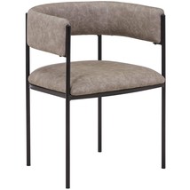 LeisureMod Cyril Modern Leather Dining Chair - Upholstered Padded Seat, ... - $3,543.83 MXN