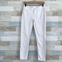 Madewell Skinny Skinny Ankle Jeans Pure White Low Rise Stretch Denim Wom... - £31.62 GBP