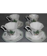Set (4) Nikko CHRISTMASTIME PATTERN Cups and Saucers MADE IN JAPAN - €33,93 EUR