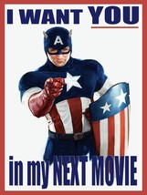 7688.Vintage design Poster.Home room office decor.Captain America movie Recruit - £12.98 GBP+