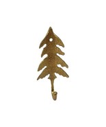 Vintage Solid Brass Pine Tree Wall Mounted Coat Hook - $567.38 MXN