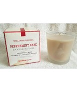 Williams Sonoma PEPPERMINT BARK Candle 9 Ounce NEW BOX SHOWS WEAR  #M37 - £21.17 GBP