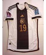 Leroy Sane Germany 2022 World Cup Qatar Match Slim Fit White Home Soccer... - $80.00