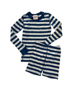 HANNA ANDERSSON Kids Pajamas / Short Johns Unisex Blue White Stripe Long... - £12.92 GBP