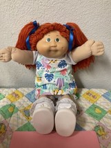FIRST EDITION Vintage Cabbage Patch Kid Girl Red Hair Green Eyes Head Mold #3 - £187.41 GBP