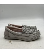 Crocs Women’s Slip On Grey Cheetah Print Comfort Shoes Size 6 - £15.48 GBP
