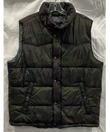 American Eagle Puffer Vest Mens L Camoflauge Outerwear Camo Brown Green ... - $27.45 CAD