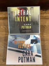 Lot of 2 Cara Putnam CD Audio Books Lethal Intent and Beyond Justice - £11.57 GBP