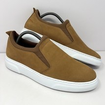Samuel Hubbard Men’s Flight Slip On Sneaker Sz 10 Nutmeg Brown Leather E... - $59.35